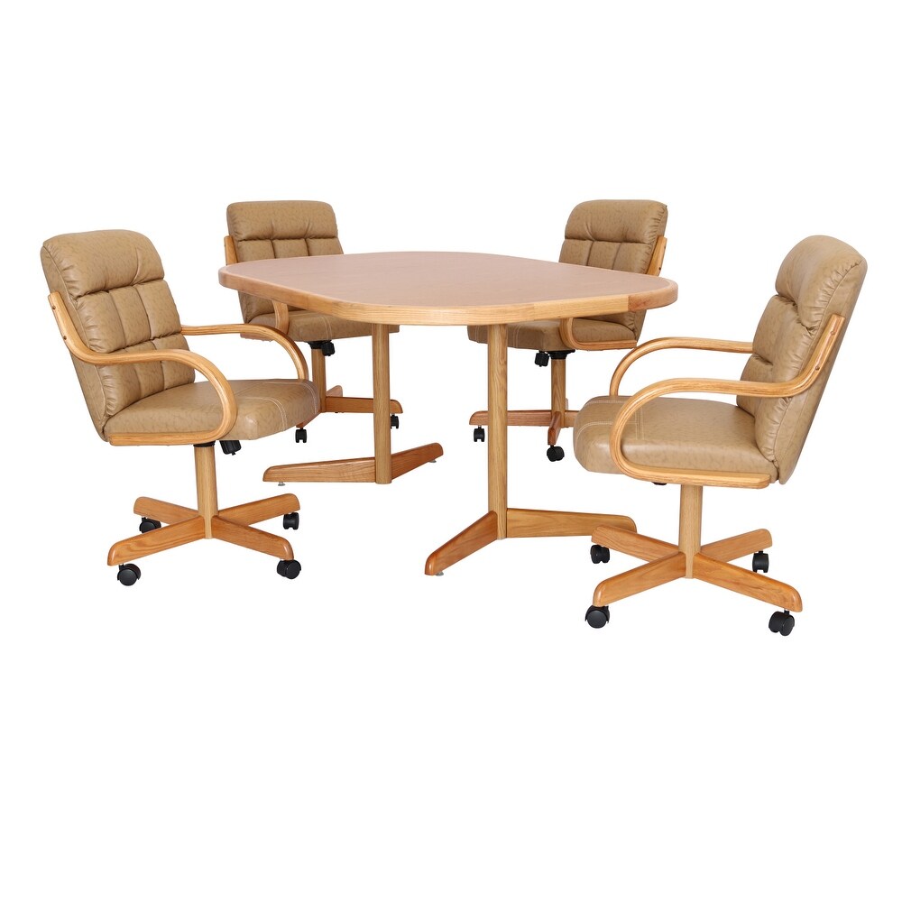 Oak chairs new arrivals with casters